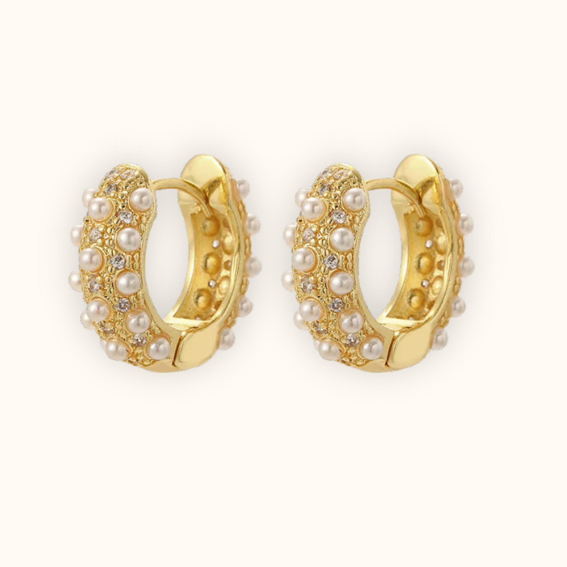 Vintage Flower Hoop Earrings