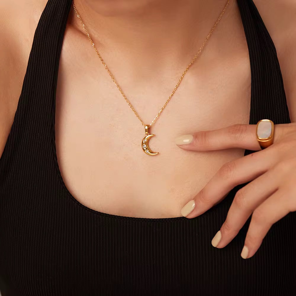Moon Charm Necklace