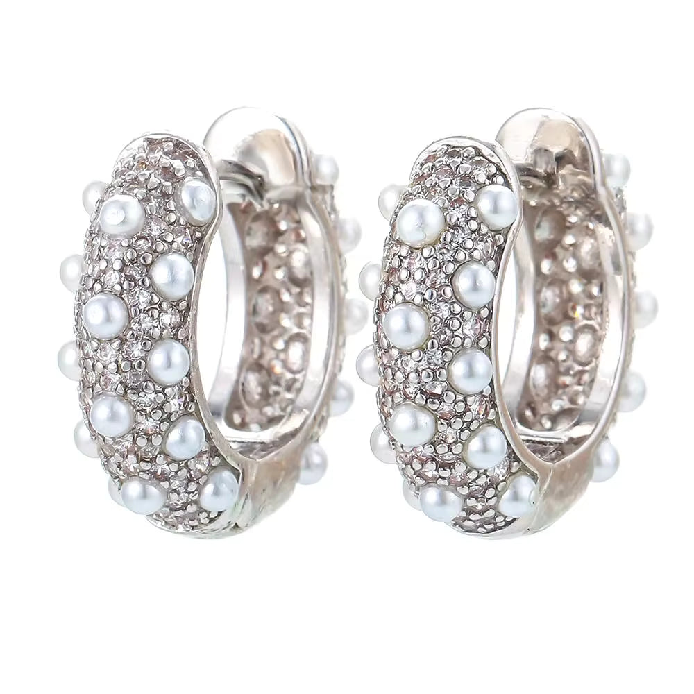 Vintage Flower Hoop Earrings