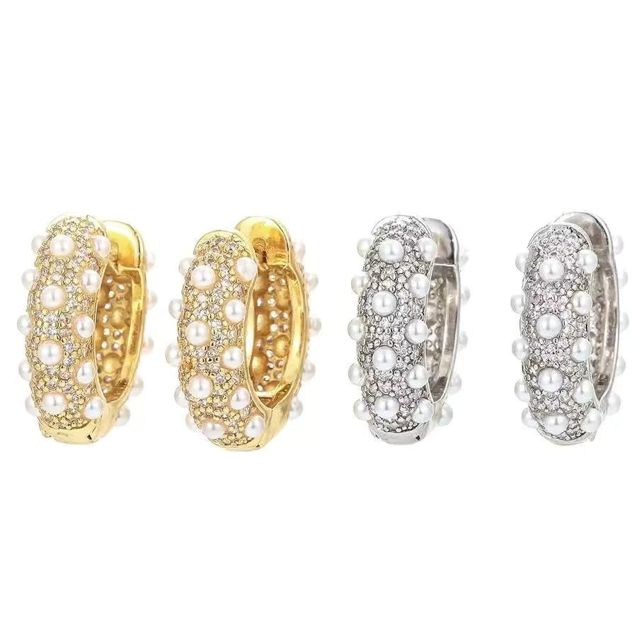 Vintage Flower Hoop Earrings