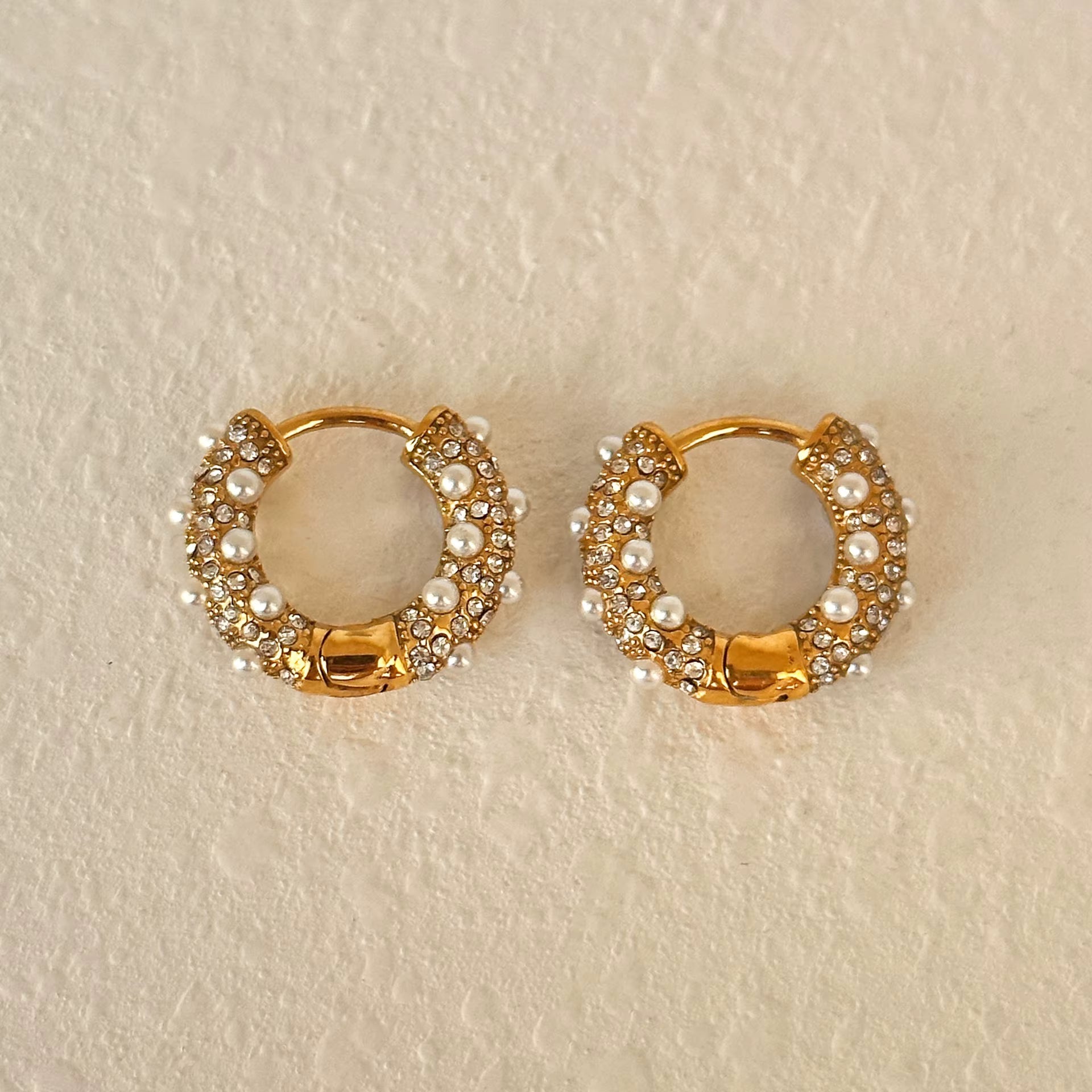 Vintage Flower Hoop Earrings